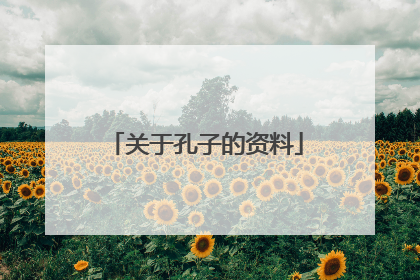 关于孔子的资料