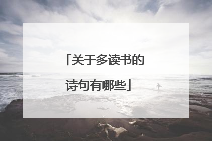 关于多读书的诗句有哪些