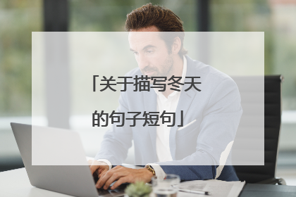 关于描写冬天的句子短句