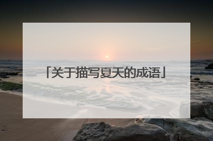 关于描写夏天的成语