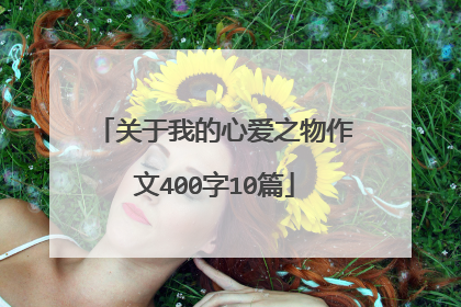 关于我的心爱之物作文400字10篇