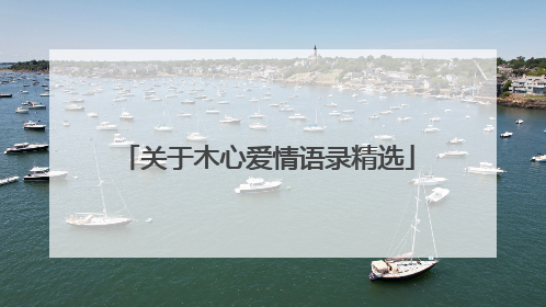 关于木心爱情语录精选