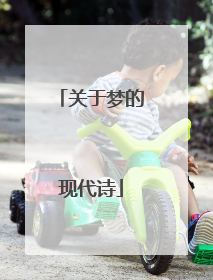 关于梦的现代诗
