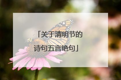 关于清明节的诗句五言绝句