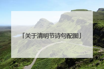 关于清明节诗句配图