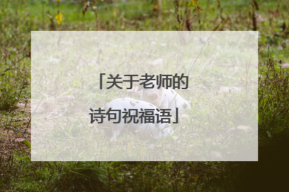 关于老师的诗句祝福语