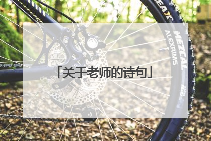 关于老师的诗句
