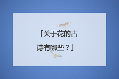 关于花的古诗有哪些？