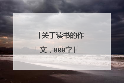 关于读书的作文,800字