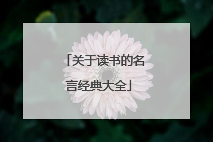 关于读书的名言经典大全
