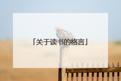 关于读书的格言