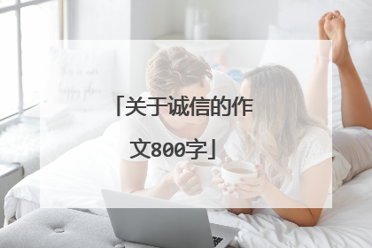 关于诚信的作文800字