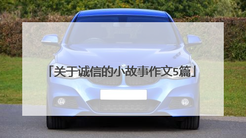 关于诚信的小故事作文5篇