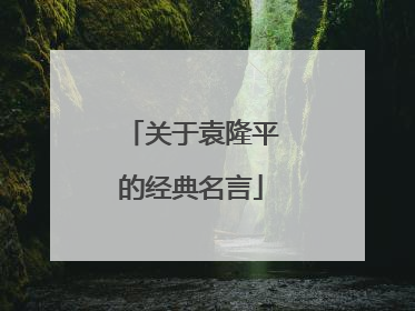 关于袁隆平的经典名言