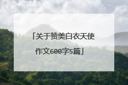 关于赞美白衣天使作文600字5篇