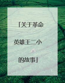 关于革命英雄王二小的故事