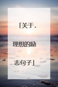 关于.理想的励志句子