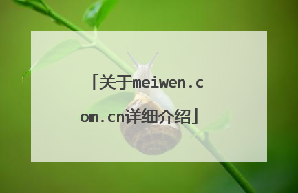关于meiwen.com.cn详细介绍