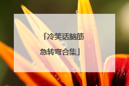 冷笑话脑筋急转弯合集