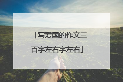 写爱国的作文三百字左右字左右