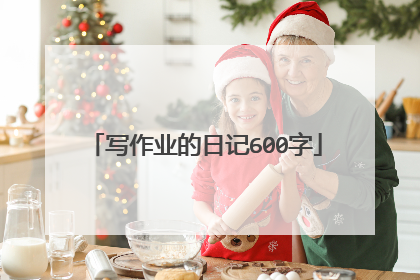写作业的日记600字