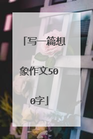 写一篇想象作文500字