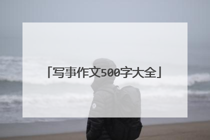 写事作文500字大全