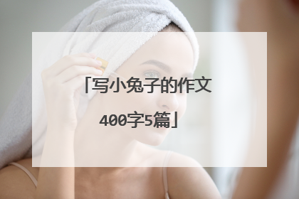 写小兔子的作文400字5篇