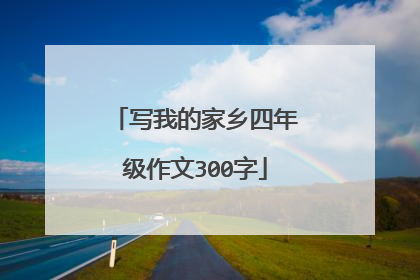 写我的家乡四年级作文300字