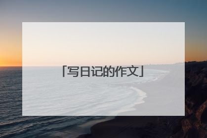 写日记的作文