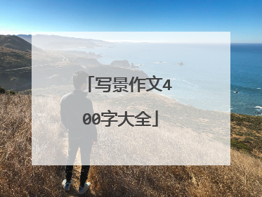 写景作文400字大全