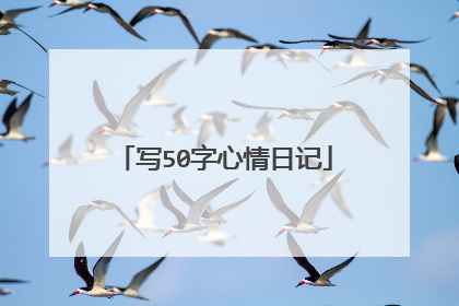 写50字心情日记