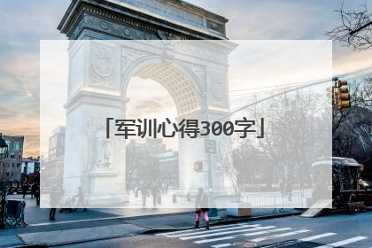 军训心得300字