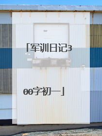 军训日记300字初一