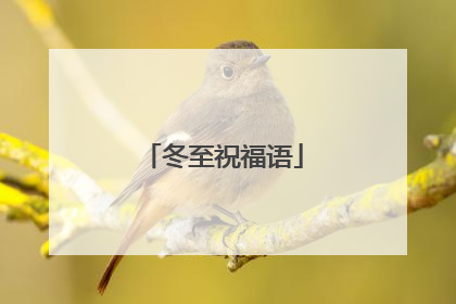 冬至祝福语
