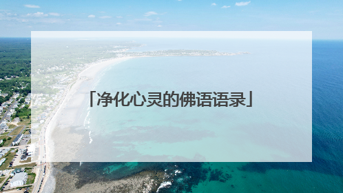 净化心灵的佛语语录