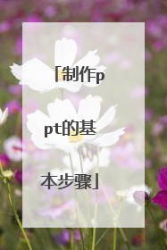 制作ppt的基本步骤