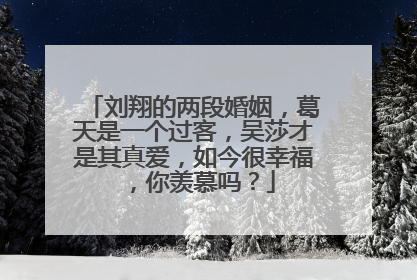 刘翔的两段婚姻，葛天是一个过客，吴莎才是其真爱，如今很幸福，你羡慕吗？
