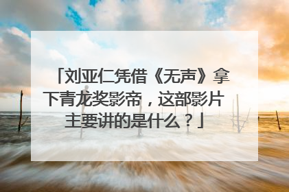 刘亚仁凭借《无声》拿下青龙奖影帝，这部影片主要讲的是什么？