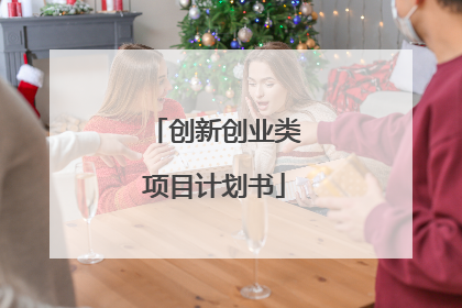 创新创业类项目计划书