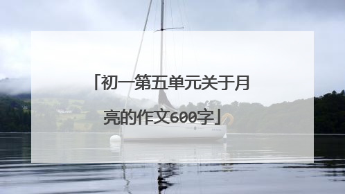 初一第五单元关于月亮的作文600字