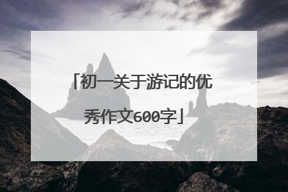 初一关于游记的优秀作文600字