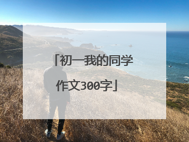 初一我的同学作文300字