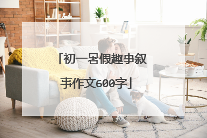 初一暑假趣事叙事作文600字