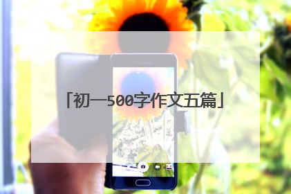 初一500字作文五篇