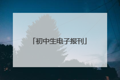初中生电子报刊