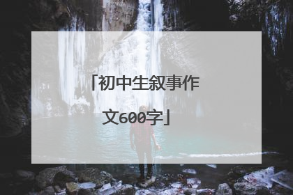初中生叙事作文600字