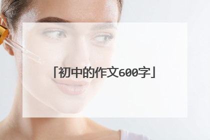 初中的作文600字