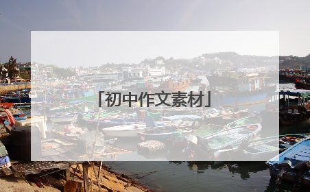 初中作文素材