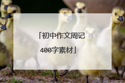 初中作文周记400字素材